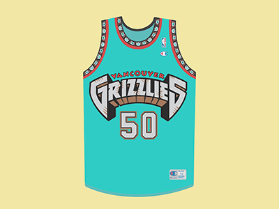 Bryant Reeves Big Country Jersey basketball bryant reeves champion jersey grizzlies nba sports vancouver