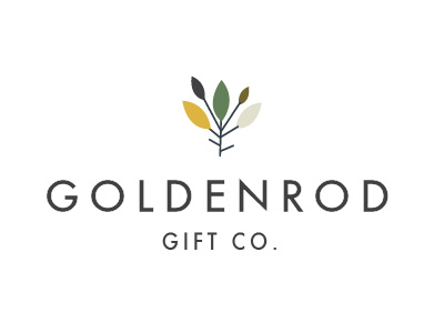 Goldenrod Gift Co. modern mid century small business gift goldenrod logo