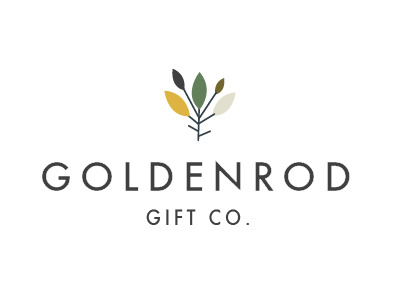 Goldenrod Gift Co. gift goldenrod logo mid century modern small business