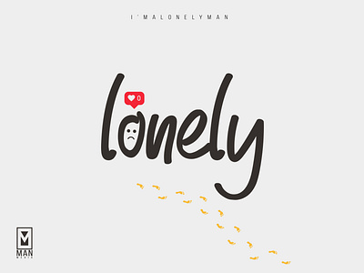 lonely art branding design icon illustration illustrator logo type typography vector