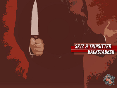 Skiz x Tripsitter - "Backstabber" artwork design typography