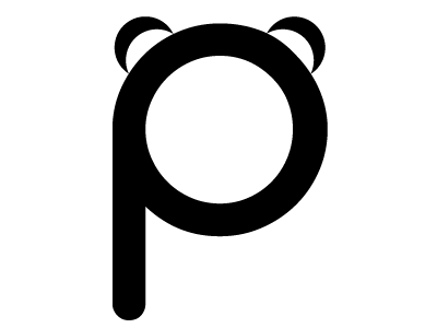 Original Pandamonia Test cyclo logo panda typography