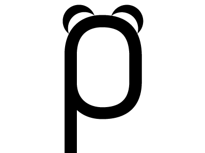 Pandamonia Logo illustrator logo panda