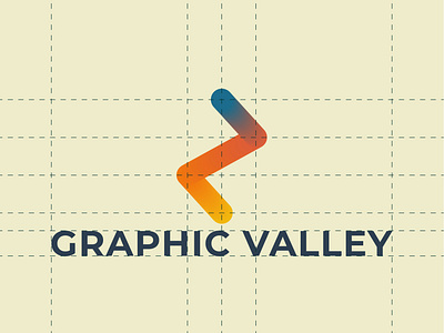 Graphic valley according to lines 03