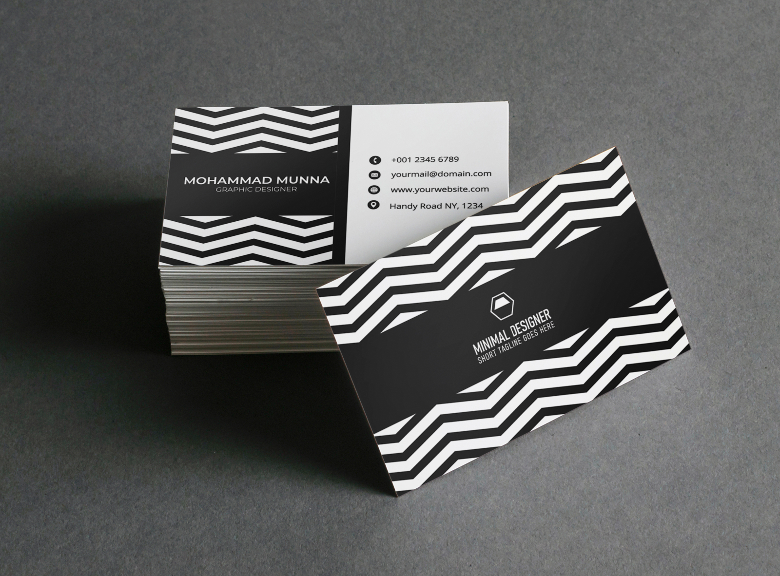 Business Card no-3 by Munna 477 on Dribbble