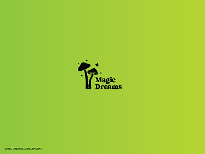 Magic Dreams logo concept adobe illustrator artwork behance brand identity branding creative dribbble logo logo design logo portfolio logofolio logotype magic magic dreams mushrooms psilocybin
