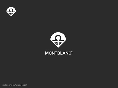 Montblanc™ pen company logo concept