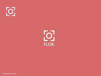 FLOR. Camera Company logo concept