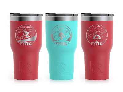 RTIC Get Out and Go tumblers 20oz design graphic design illustration logo rtic rtic get out and go tumblers tumbler