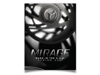 Mirage logo design and product launch campaign creative branding campaign design catalog design fly fishing graphic design logo logo design orvis poster design