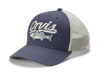 Orvis Hats apparel graphics baseball cap branding design fishing hat fly fishing graphic design illustration logo orvis trucker hat