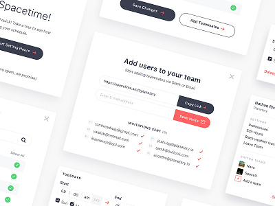 Spacetime Modules app branding modules platform product product design remote spacetime team timezones ui ux web design
