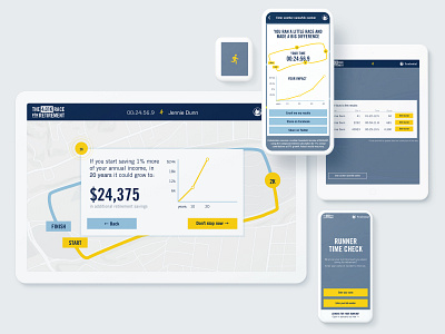 Prudential Race UI app design mobile product design ui ux