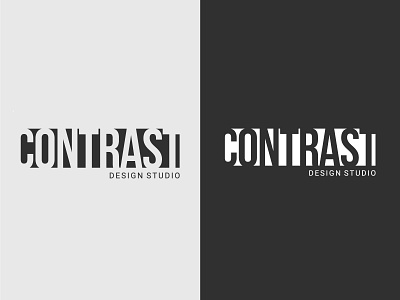 CONTRAST blackandwhite branding graphic design logo monotone