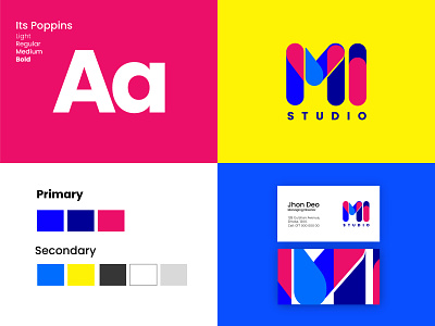 Mi Studio Branding minimal colors ui graphic design branding logo