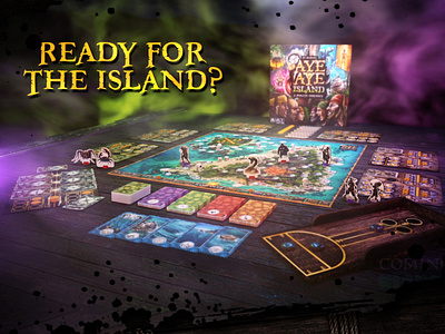 READY FOR THE ISLAND animation board game design games illustration kickstarter pirates tabletop