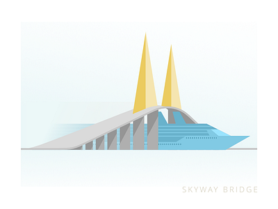 Tampa Posters - Skyway Bridge