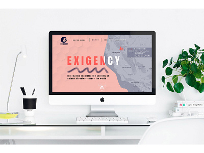 Exigency Web UX for Natural Disasters design icon illustration minimal natural disasters typography usability user research userinterface vector