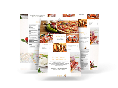 Primo Pizza Website Mockup brand design ui ux