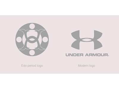 Japanese style Under Armour logo brand branding design japan japanese art logo sneakers sport under armour