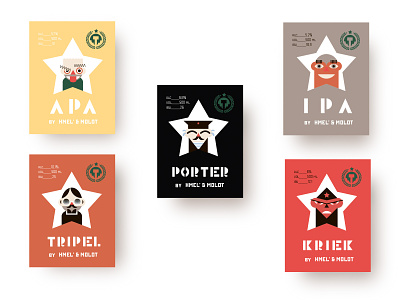 Hmel' & Molot beer can brand branding emoji emojis identity illustraion logo poster art poster design vector