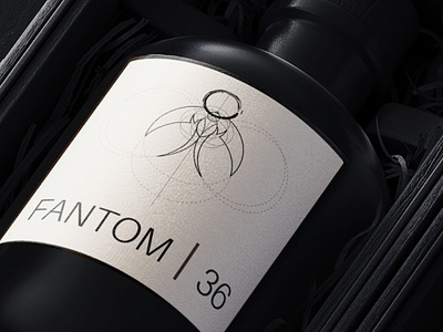 Product label for the European Schnapps producer called "FANTOM