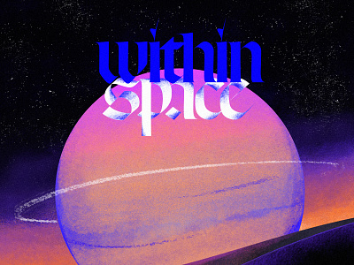 Within Space design illustration typography