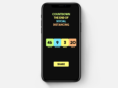 UX Design 014 countdown timer countdowntimer design minimal mobile mobile design mobile ui mobile ux social distancing timer ui uidaily ux ux design