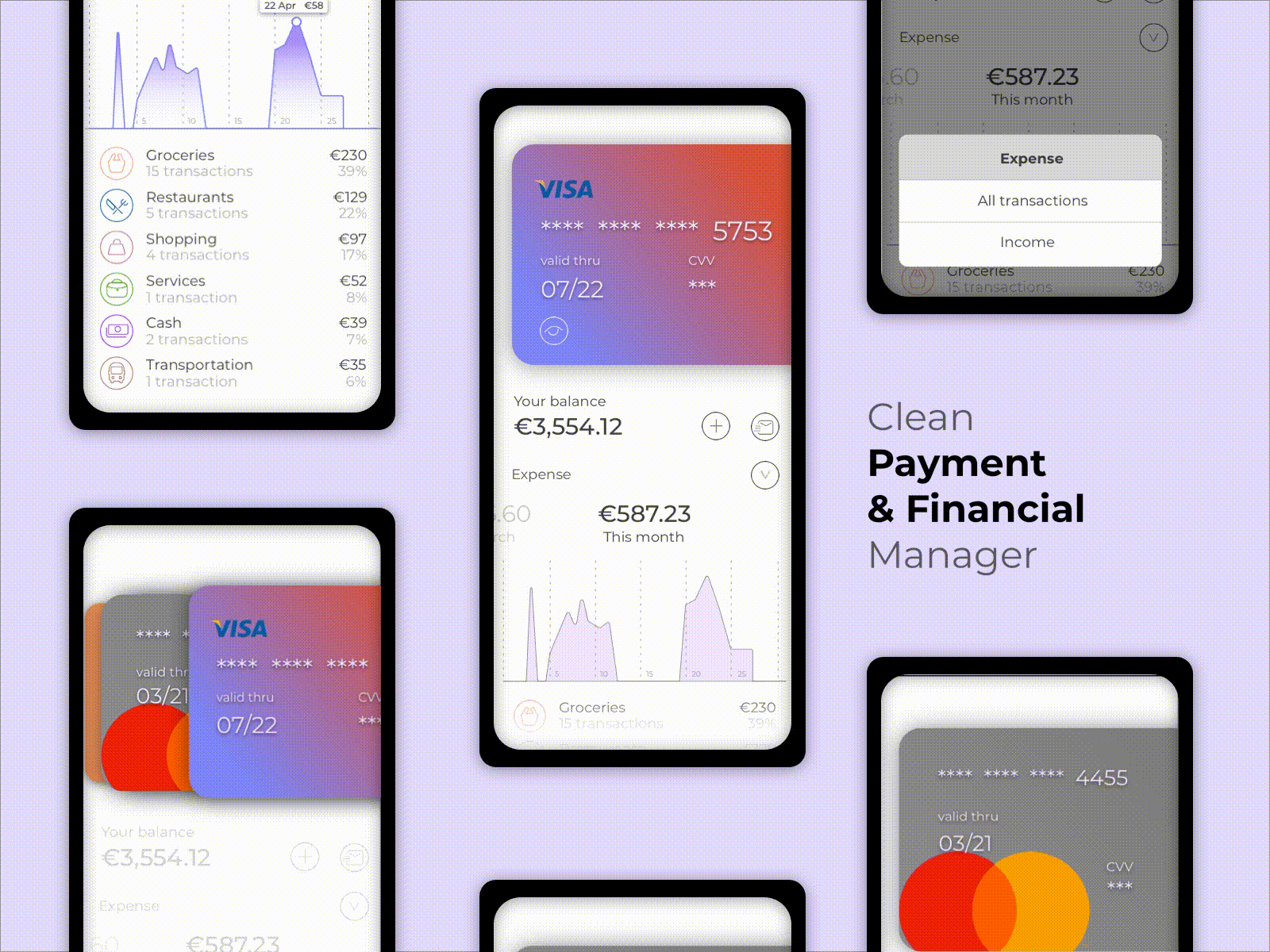 Digital Wallet financial interaction mobile ui payment ui ux wallet