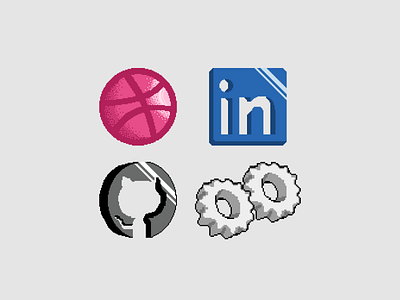 Assorted Sprites icons logo pixelart