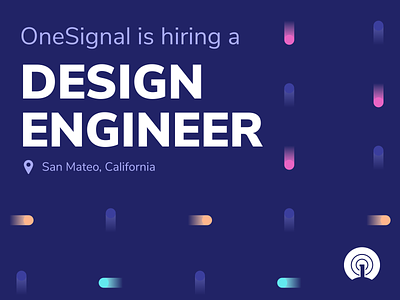 OneSignal is Hiring a Design Engineer design design system designer engineer frontend hiring job onesignal react recruiting ux engineer web