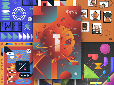 OneSignal Feature Launch Posters by Lee Munroe for OneSignal on Dribbble