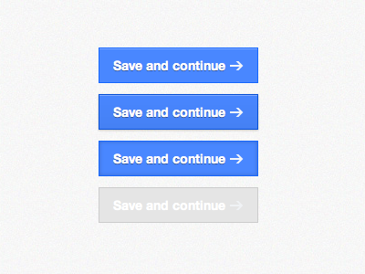 Save and continue button states by Lee Munroe on Dribbble