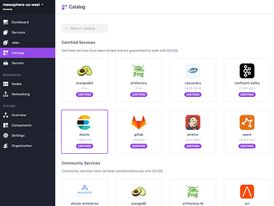DC/OS Service Catalog