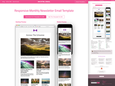 Responsive HTML Newsletter Email Template