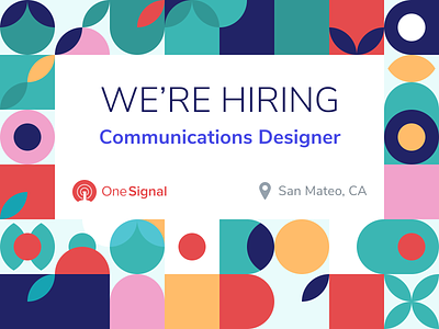 OneSignal is hiring in San Mateo brand branding communications graphic design hiring jobs marketing visual design web design