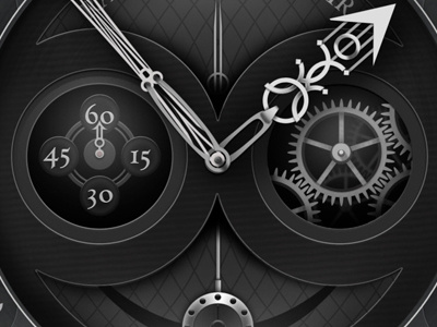 Clock clock dials gears illustration