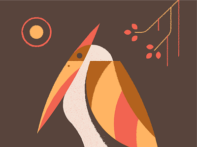 Little birdo! bird illustration nature texture
