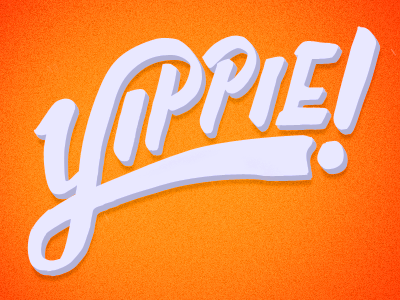 Yippie!! brush hand lettering lettering type typography yippie