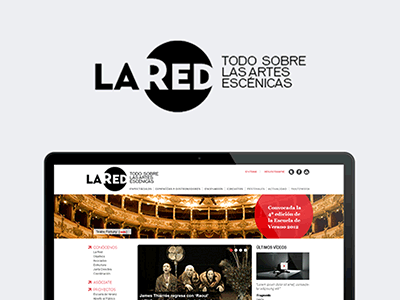 Red Nacional de Teatros corporate visual design