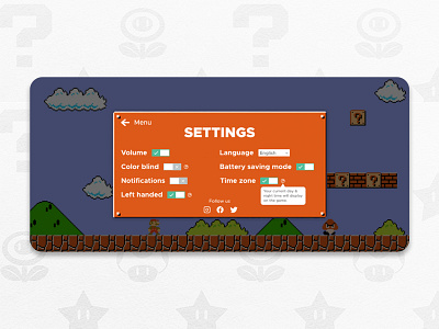 Videogame Settings - Mariobros