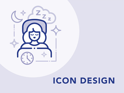 Sleep Icon art design graphic design icon icon design icon set iconography icons line icon visual design visual designer