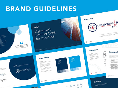 California Bank & Trust Brand Guidelines brand branding branding design brand guidelines brand identity branding and identity style guide banking bank