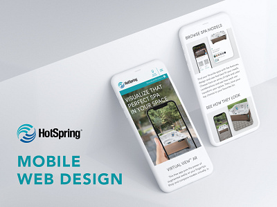 Hot Spring Spas Virtual View AR App Landing Page