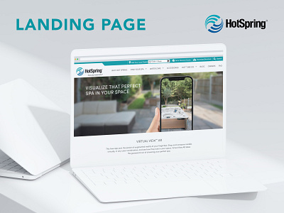 Hot Spring Spas Virtual View AR App Landing Page