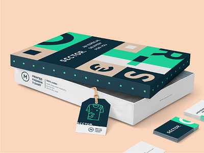 Gift Box for S€CTOR branding fashion geometric graphic design graphics logo mark packaging type