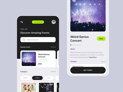 Event App Design Concept