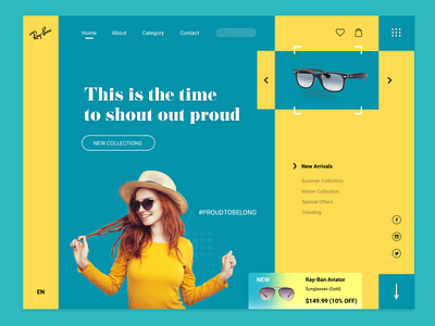 Ray-Ban Website Concept Design by Abraham Laria on Dribbble
