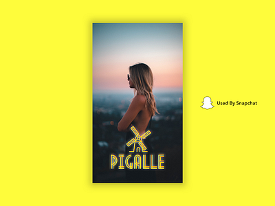 Snapchat Geofilters - Pigalle colors geofilters illustration logo mobile paris snap snapchat social