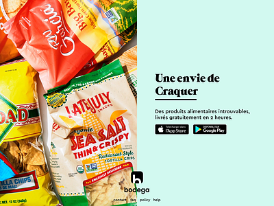 Bodega Landing Page - for Carrefour app colors delivery food mobile ui ux website